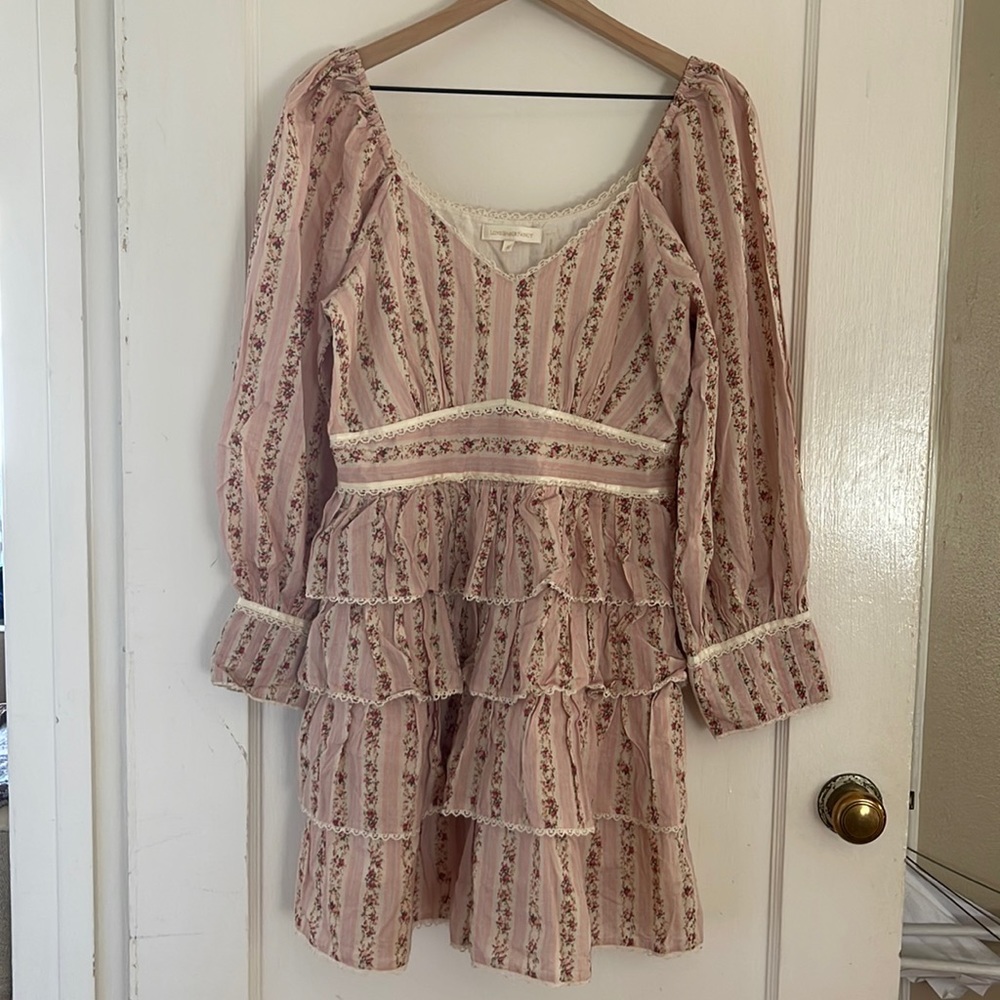 Loveshackfancy Astor dress in Macaroon / size 10.